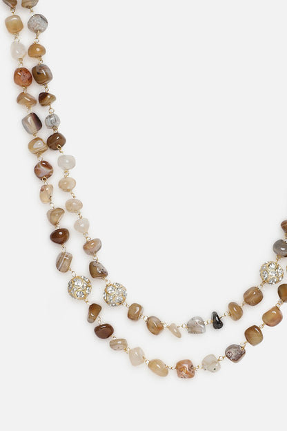 Gold Plated Layered Necklace 