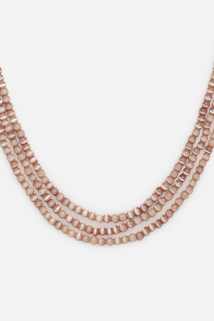 Natural Stone Layered Necklace 