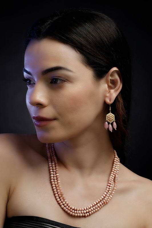 Natural Stone Layered Necklace 
