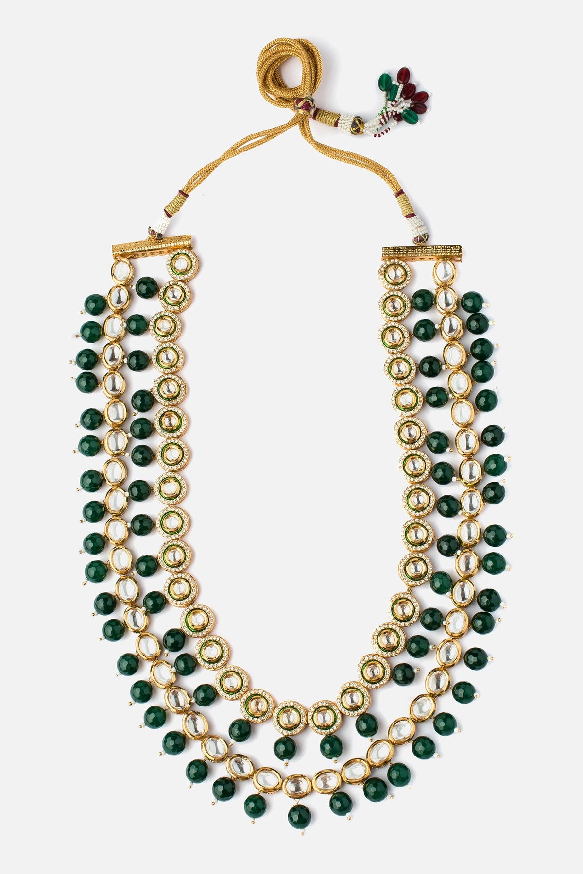 Kundan & Polki Gold Layered Necklace 