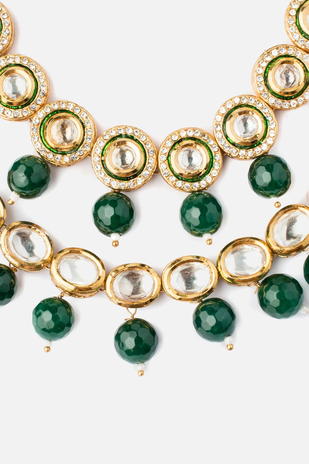 Kundan & Polki Gold Layered Necklace 