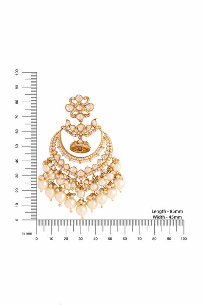 Kundan Pearl Chandbalis 