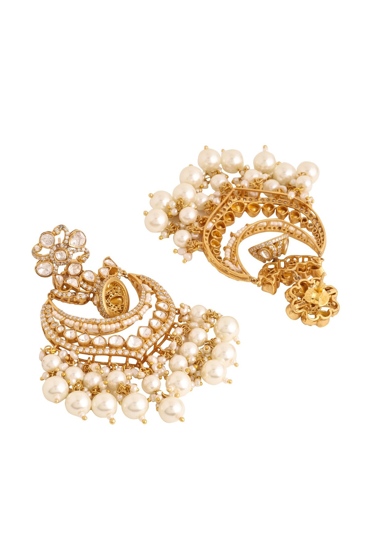 Kundan Pearl Chandbalis 