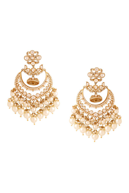 Kundan Pearl Chandbalis 