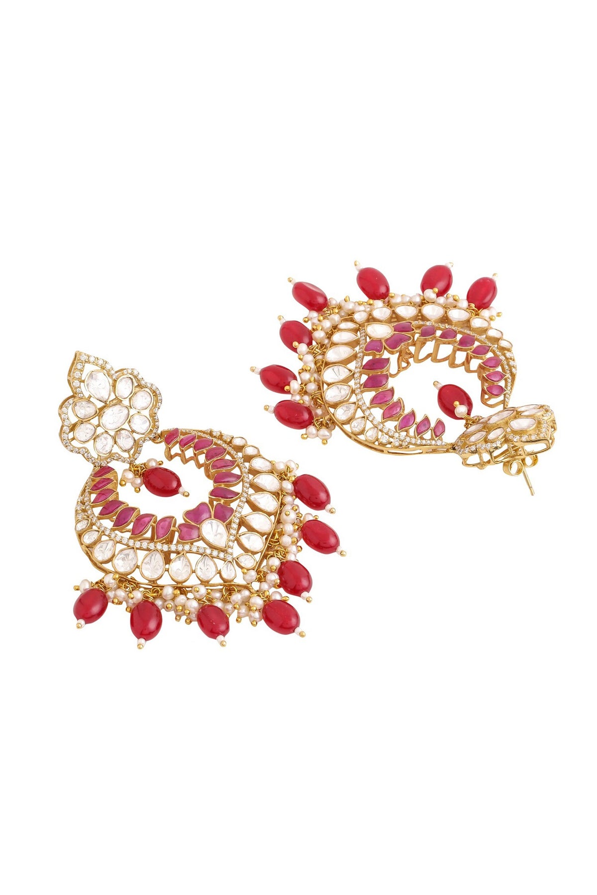 Kundan & Bead Embellished Chandbalis 