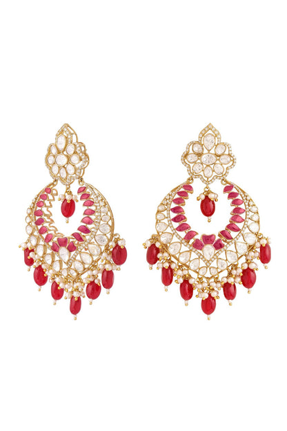 Kundan & Bead Embellished Chandbalis 
