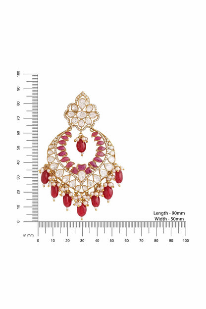 Kundan & Bead Embellished Chandbalis 