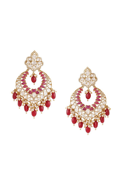 Kundan & Bead Embellished Chandbalis 