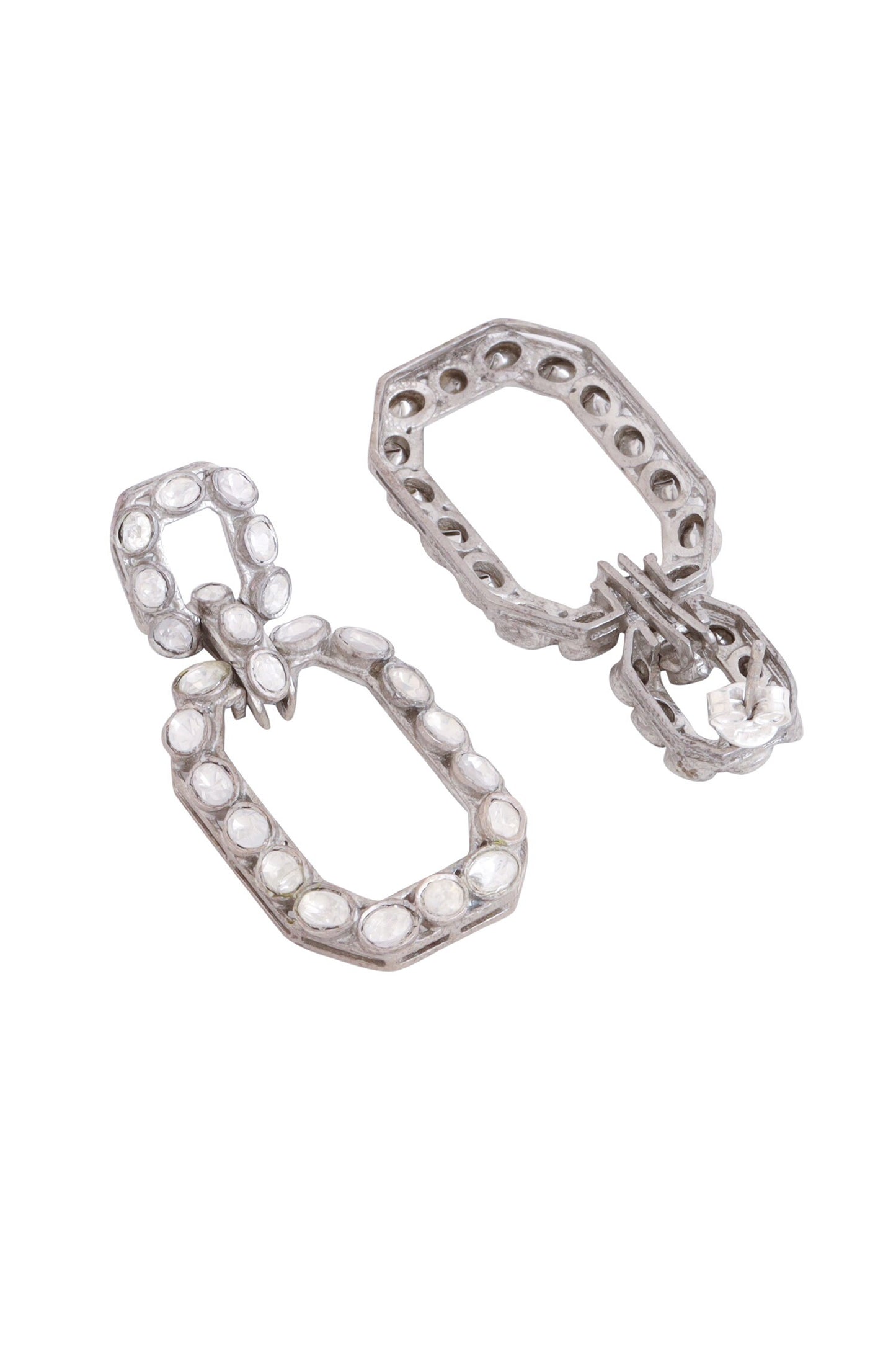 Stone Embellished Dangler Earrings 