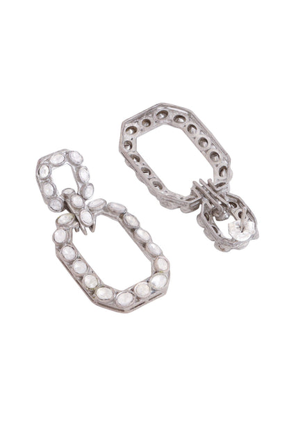 Stone Embellished Dangler Earrings 