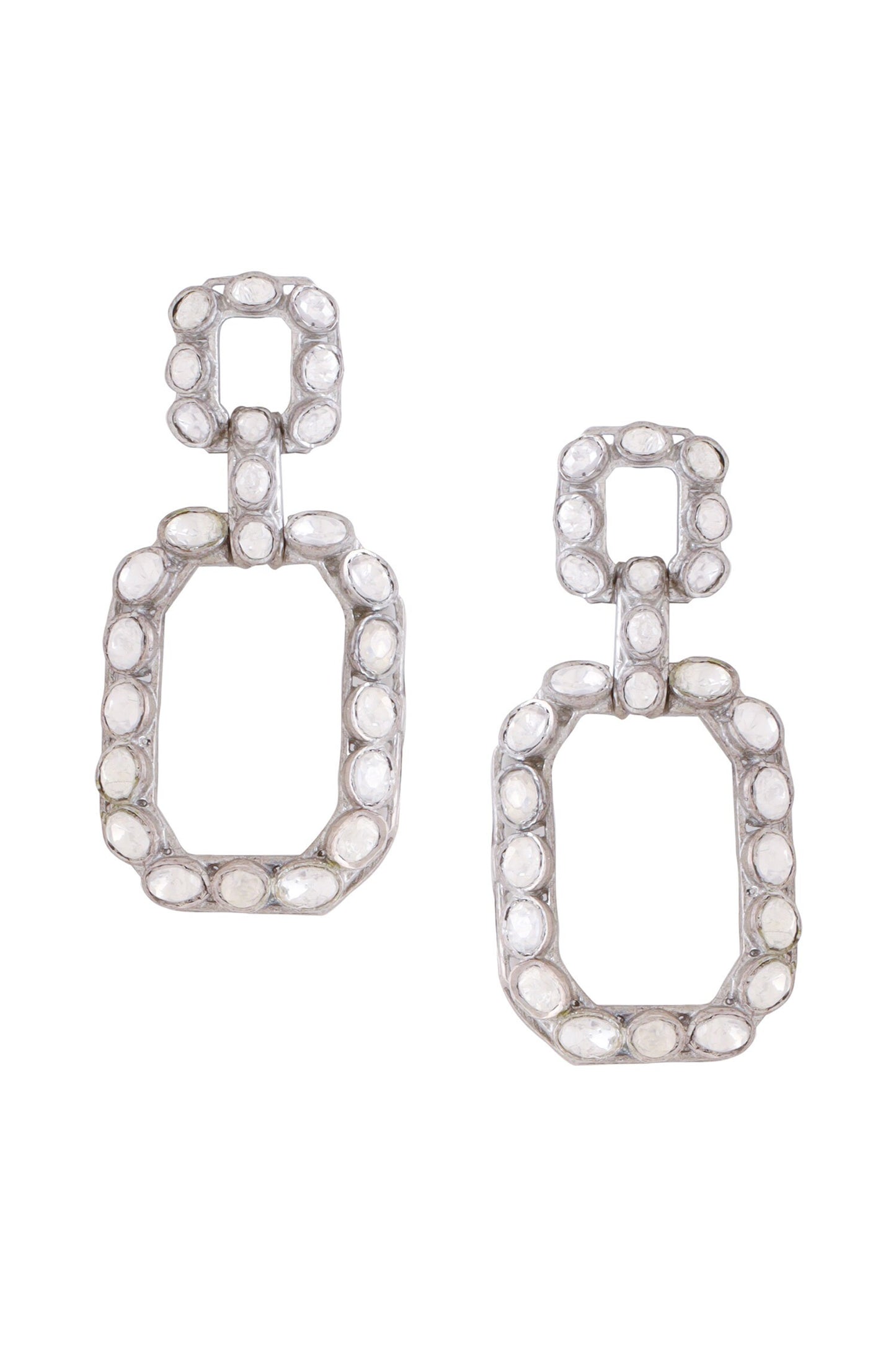 Stone Embellished Dangler Earrings 