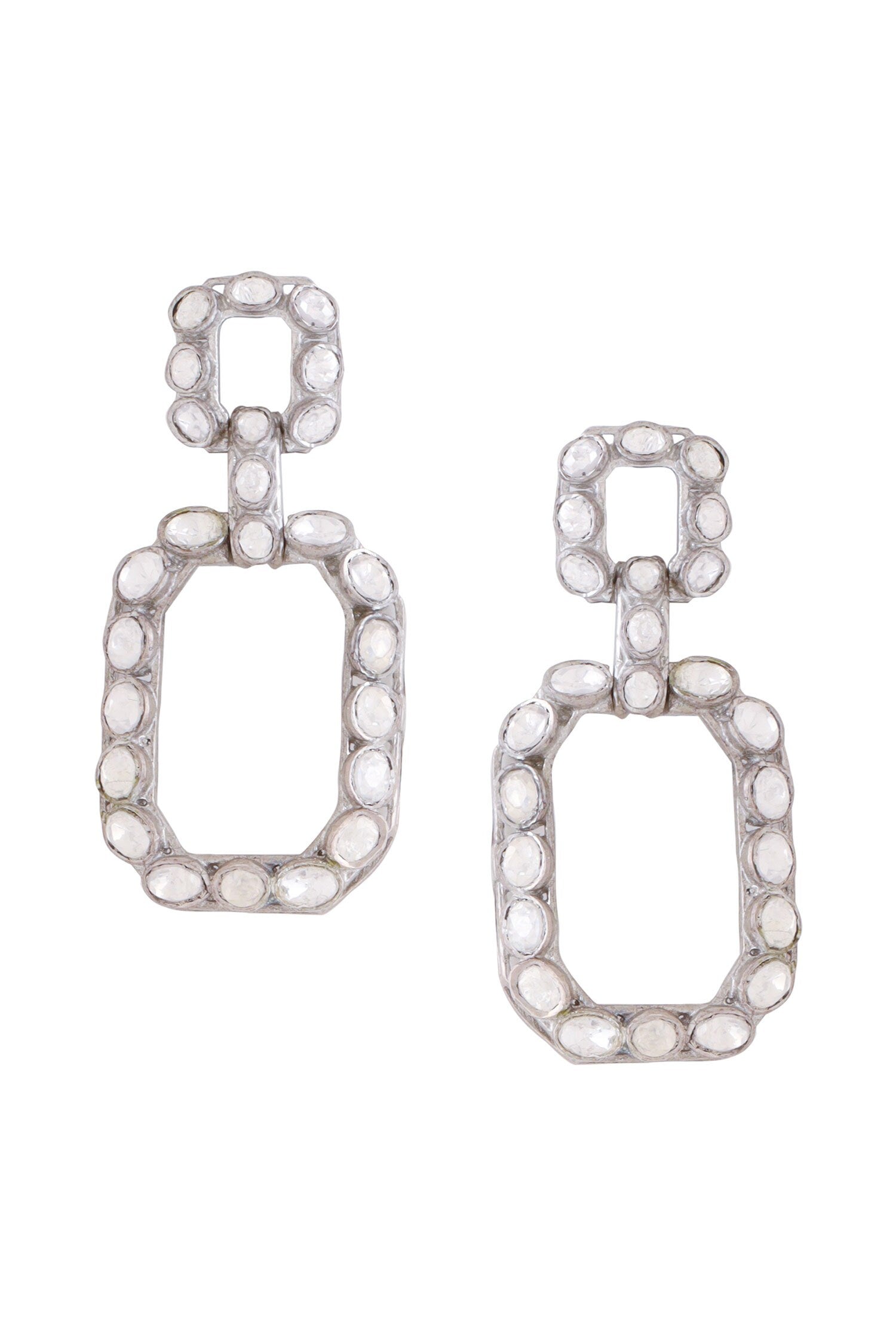 Stone Embellished Dangler Earrings 