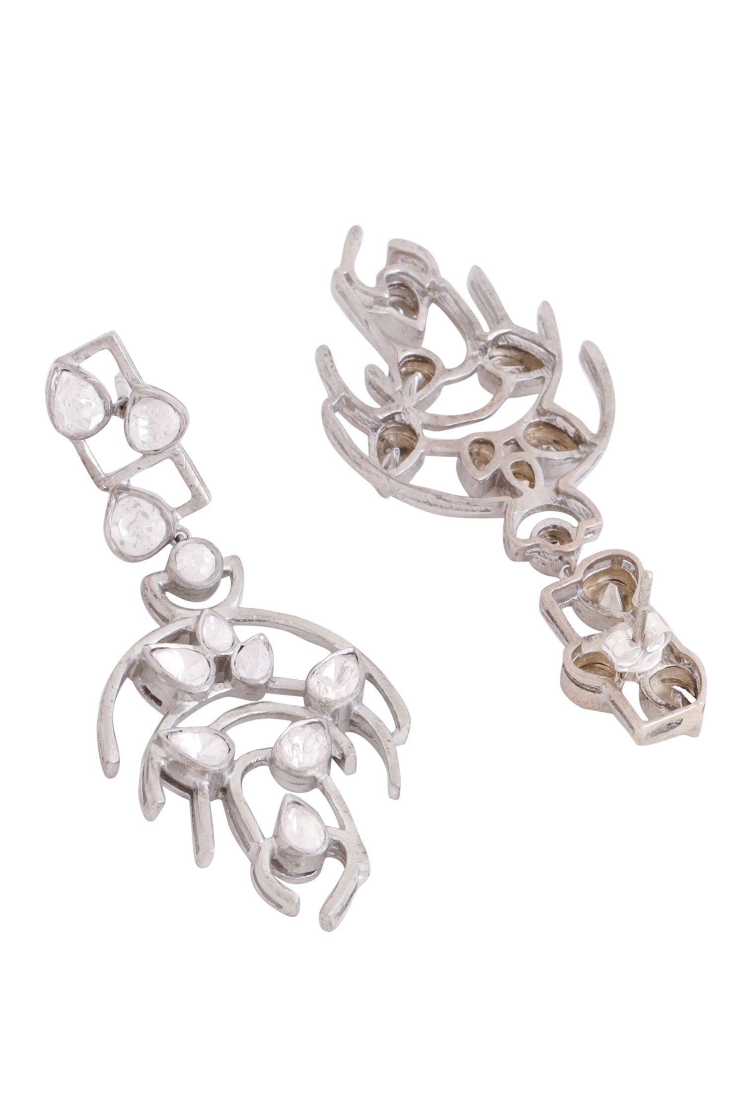 Stone Embellished Dangler Earrings 