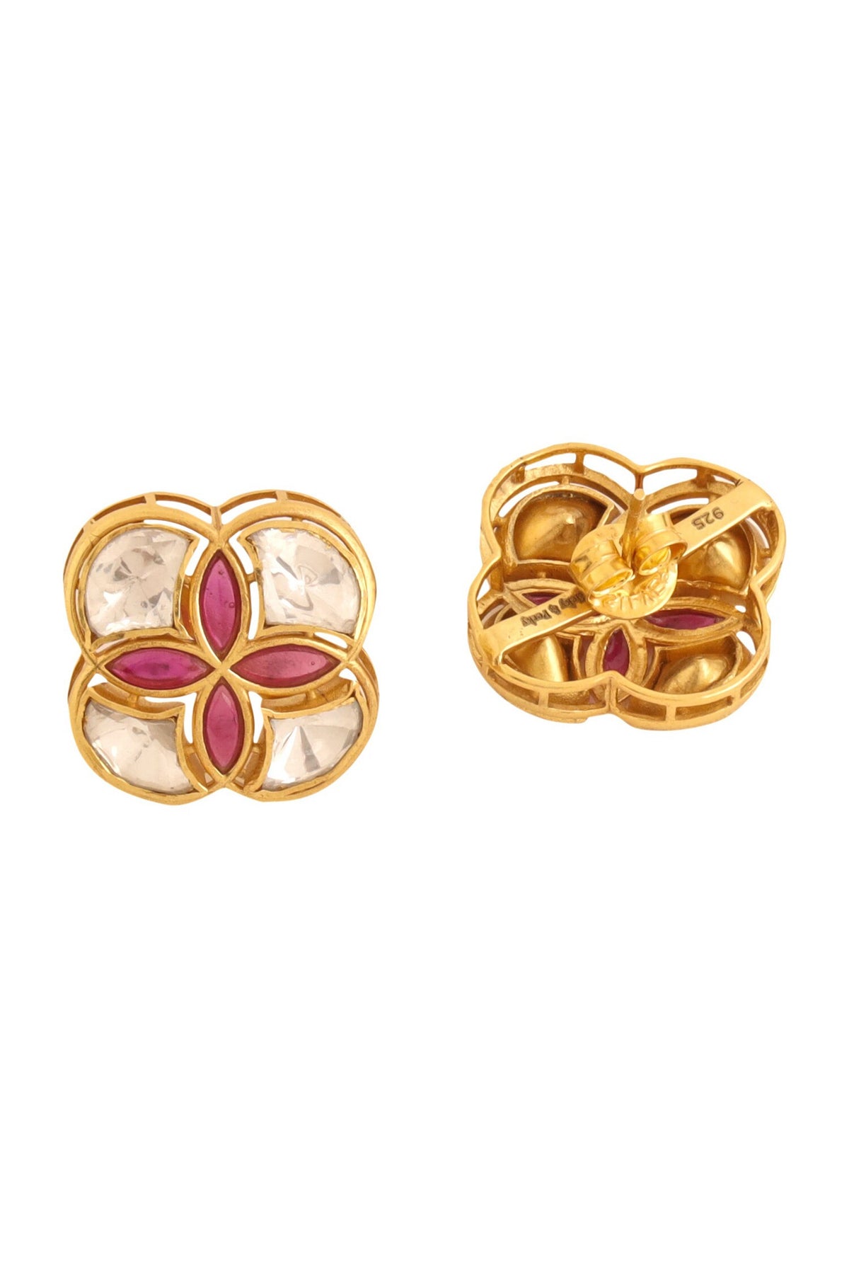 Gold Geometric Cutwork Choker Set 