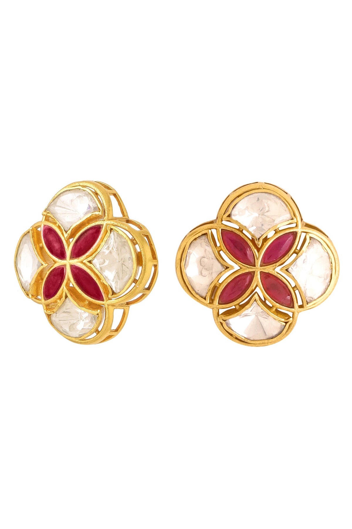 Gold Geometric Cutwork Choker Set 
