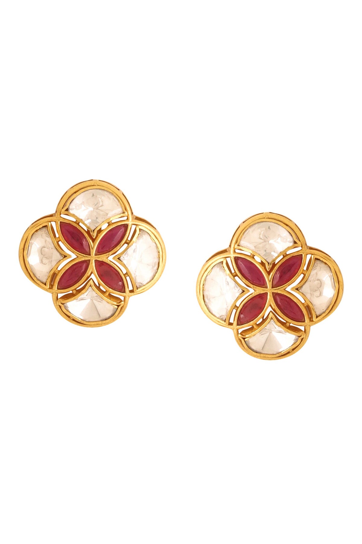 Gold Geometric Cutwork Choker Set 
