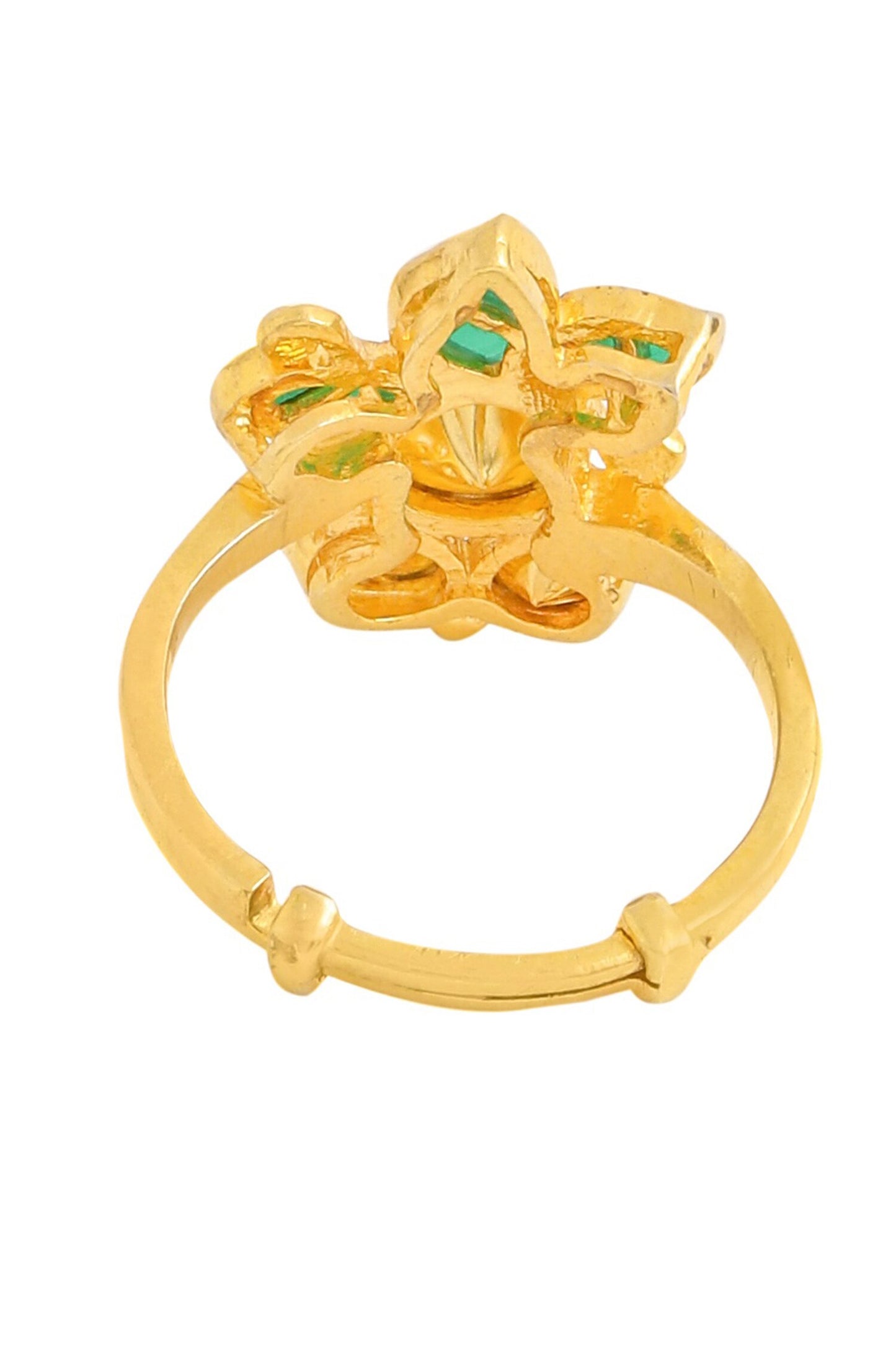 Floral Shaped Gold Ring 