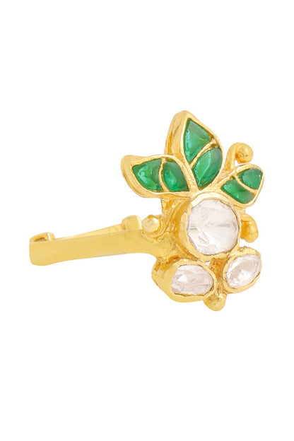 Floral Shaped Gold Ring 