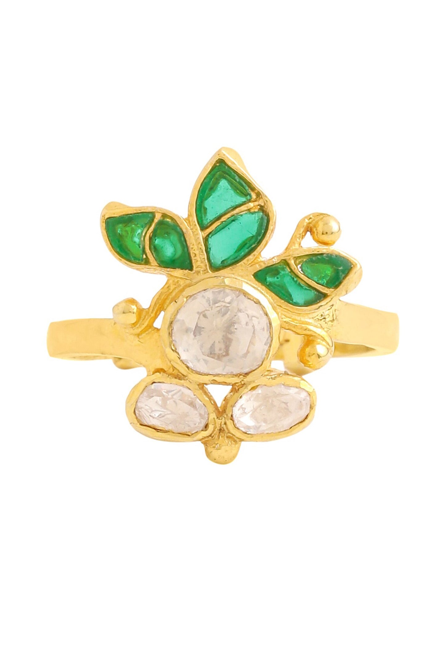 Floral Shaped Gold Ring 