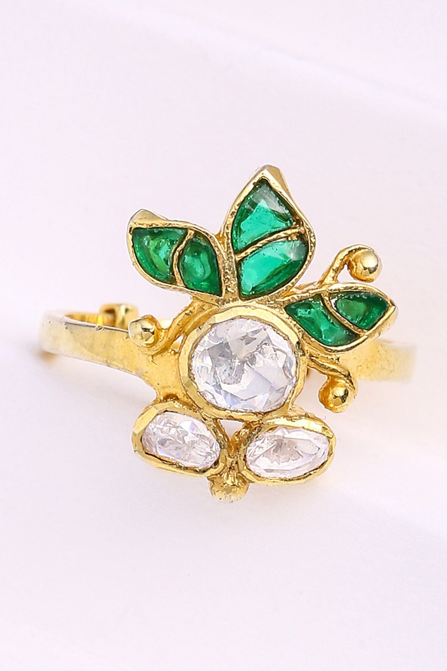 Floral Shaped Gold Ring 