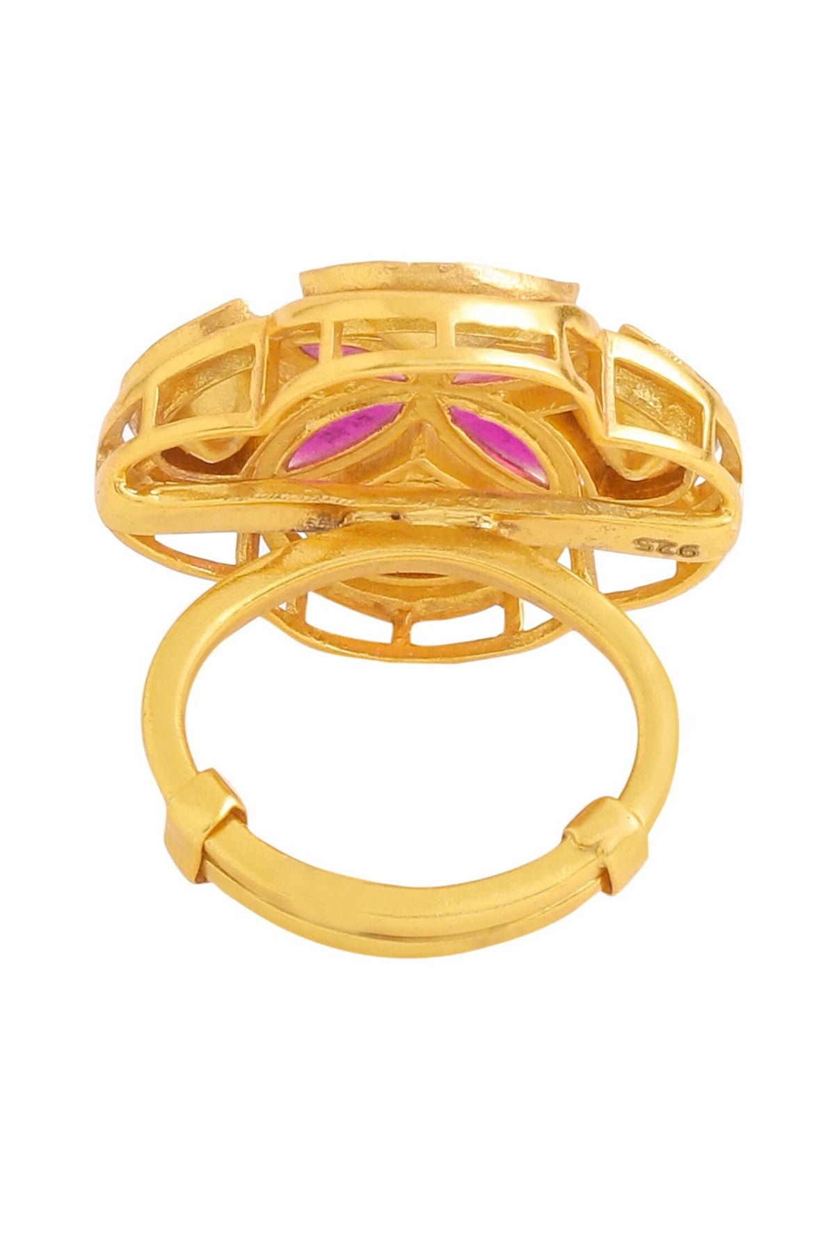 Gold Geometric Shaped Ring 