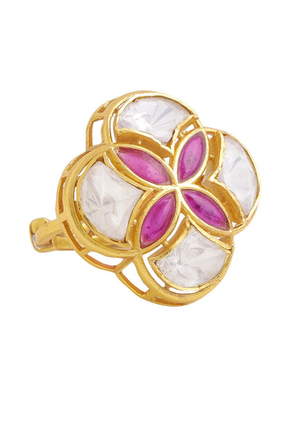 Gold Geometric Shaped Ring 