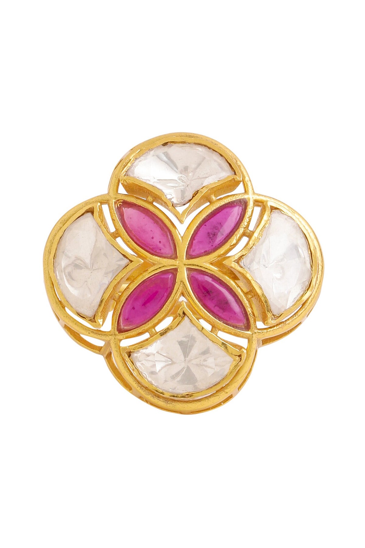 Gold Geometric Shaped Ring 