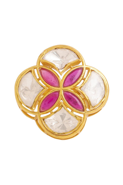 Gold Geometric Shaped Ring 