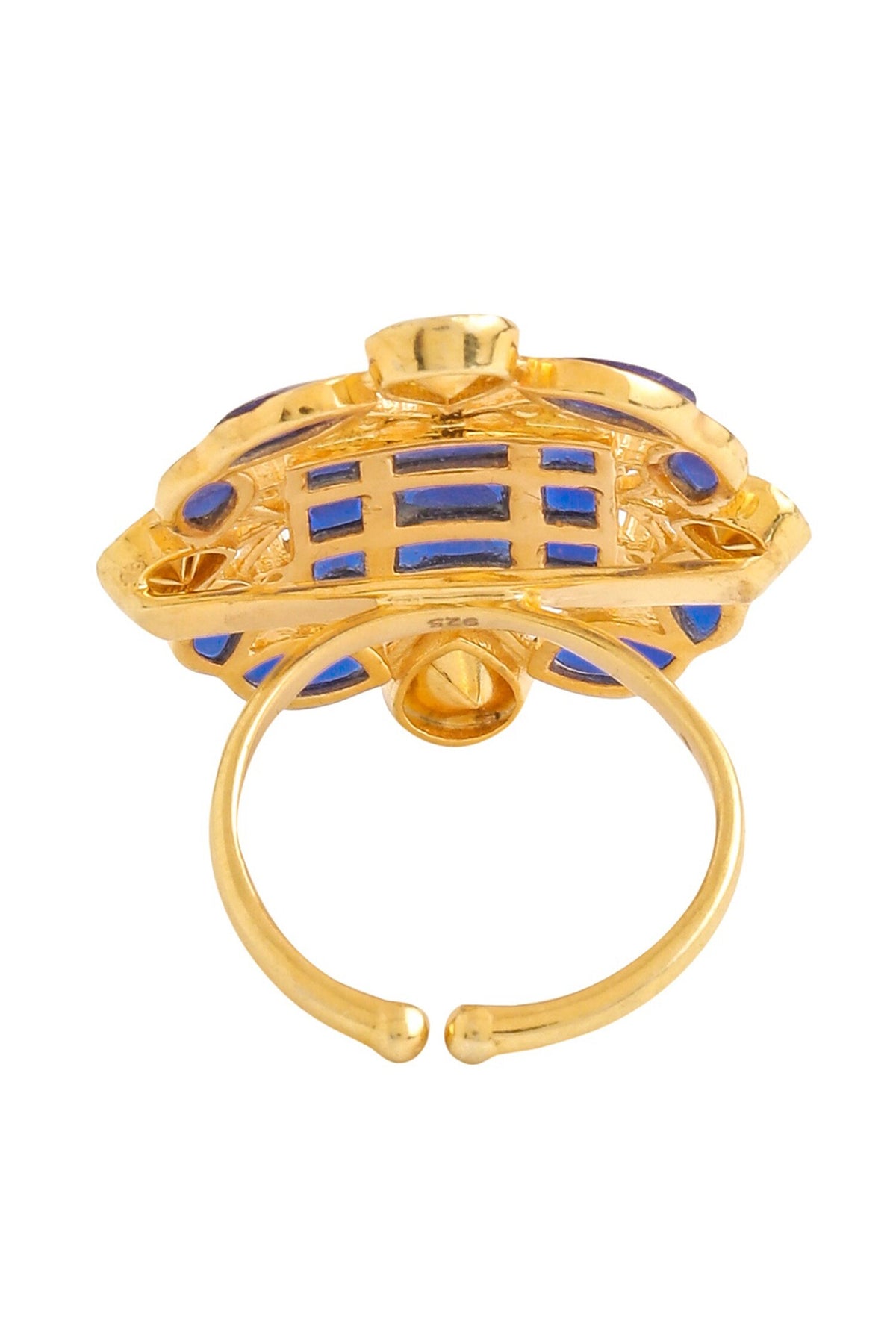Gold Abstract Shaped Ring 