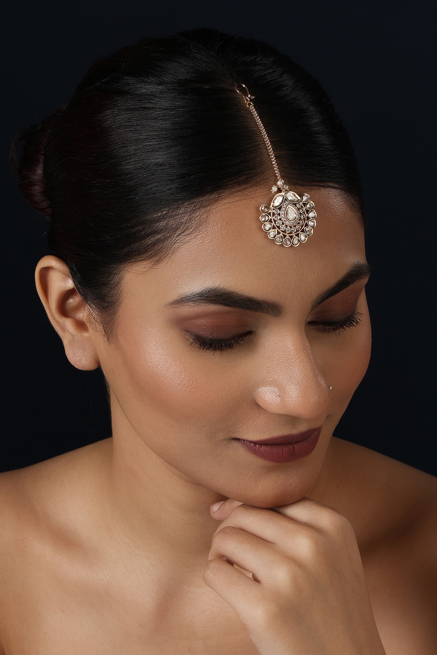 Kundan Gold Maangtikka 