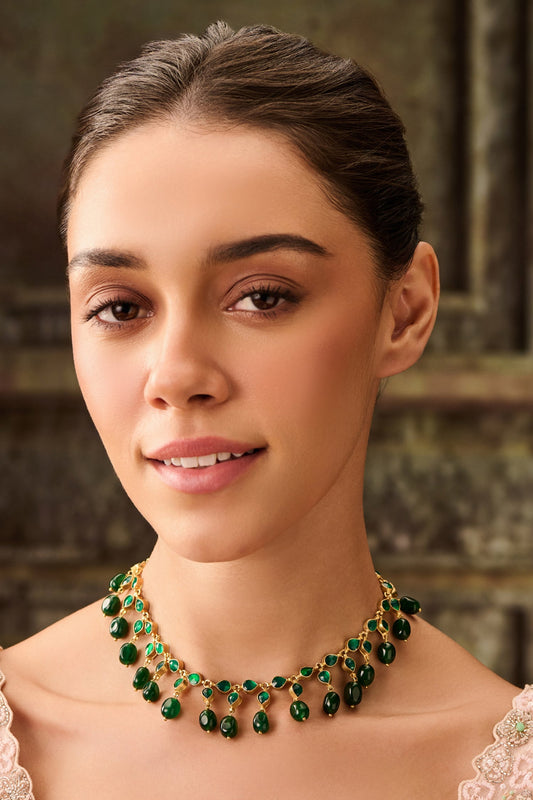 Kundan & Natural Stone Necklace 