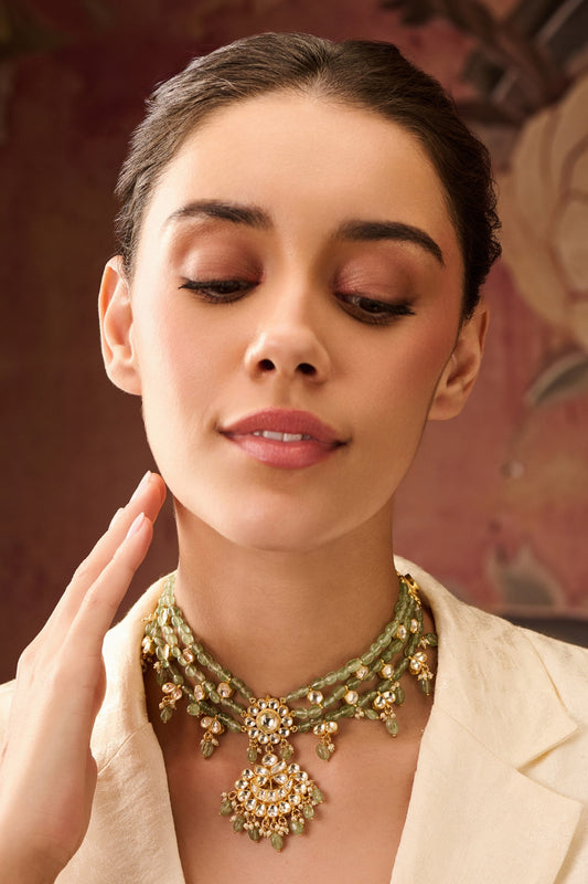 Bahar Kundan Choker Necklace 