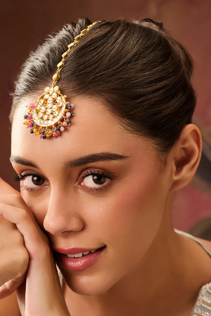 Kundan Embellished Maangtikka 