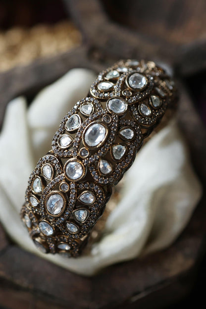 Victorian Polki Embellished Bangle 