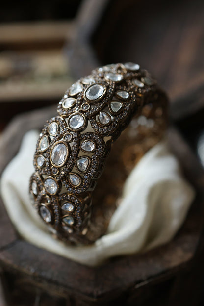 Victorian Polki Embellished Bangle 