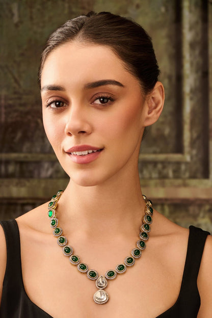 Polki Jade Stone Necklace 