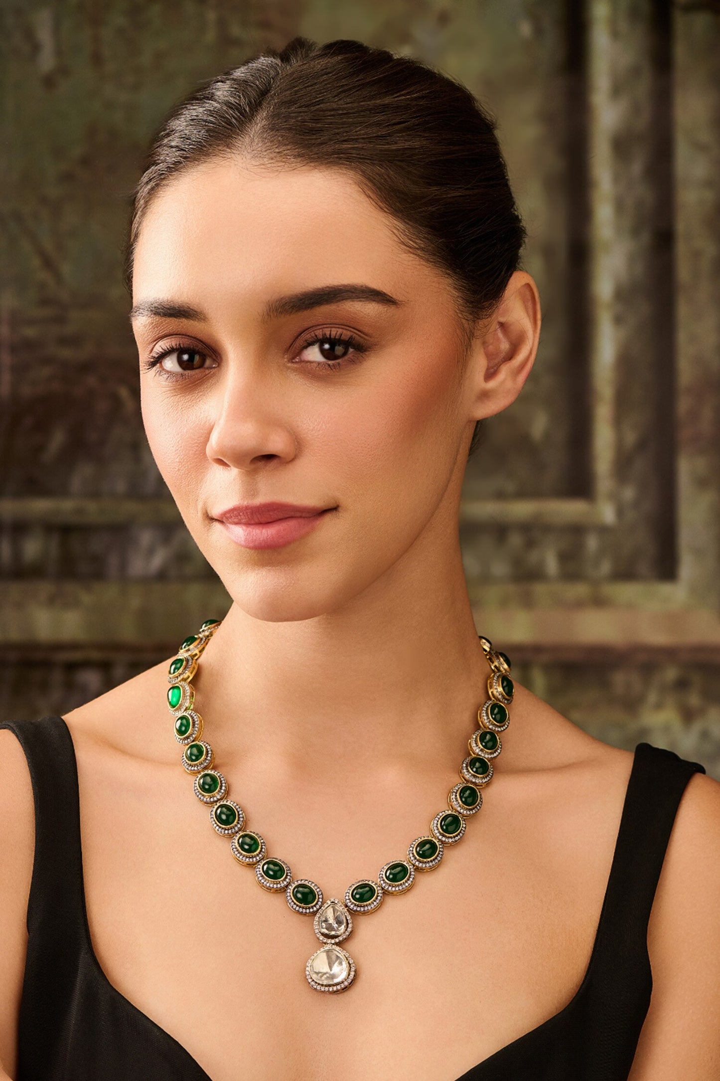Polki Jade Stone Necklace 