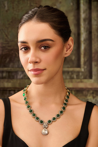 Polki Jade Stone Necklace 