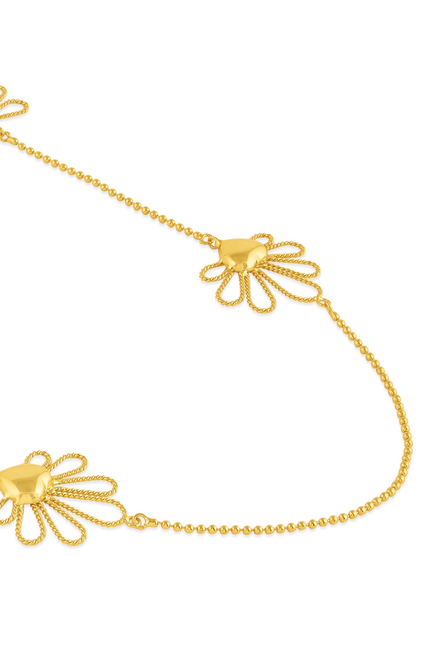 Gulabo Petal Long Chain Necklace 