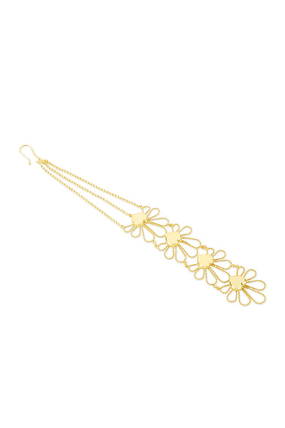 Gold Petal Vine Maangtikka 