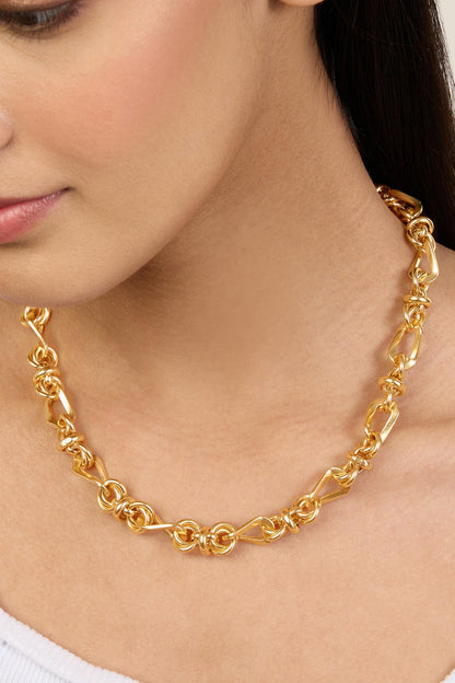 Chunky Chain Link Choker Necklace 