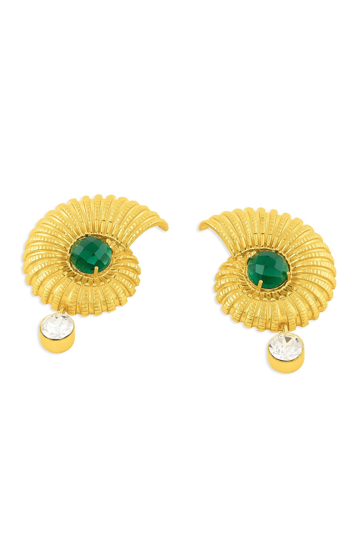 Gold Shell Shaped Earrings 