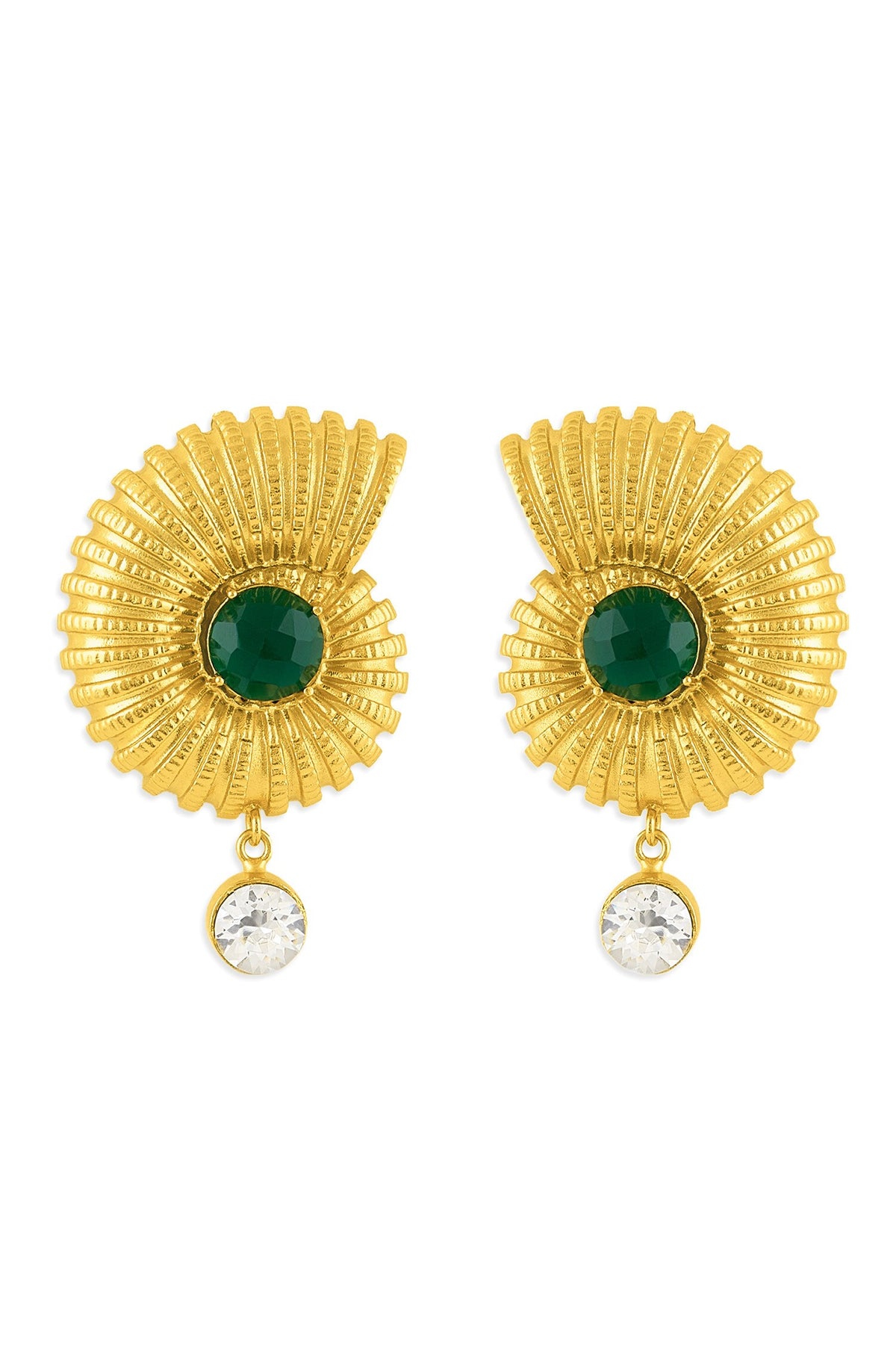 Gold Shell Shaped Earrings 