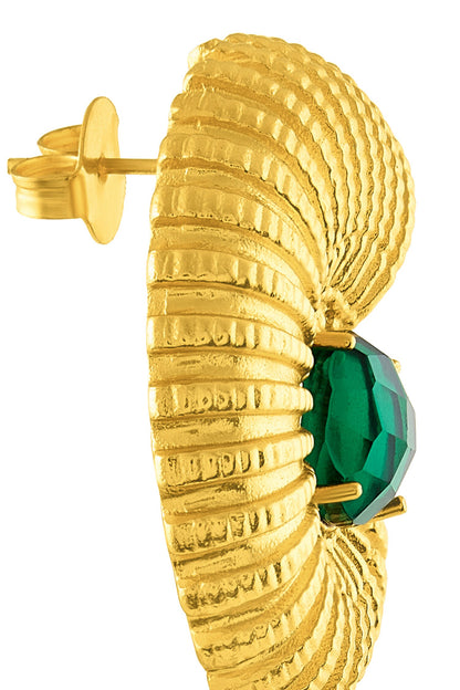 Gold Shell Shaped Earrings 