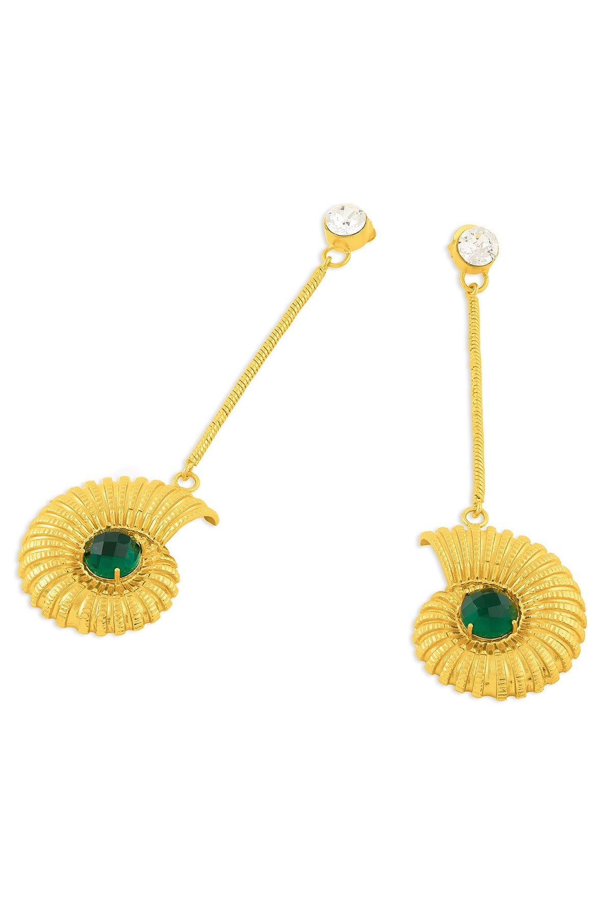 Gold Shell Whisper Earrings 