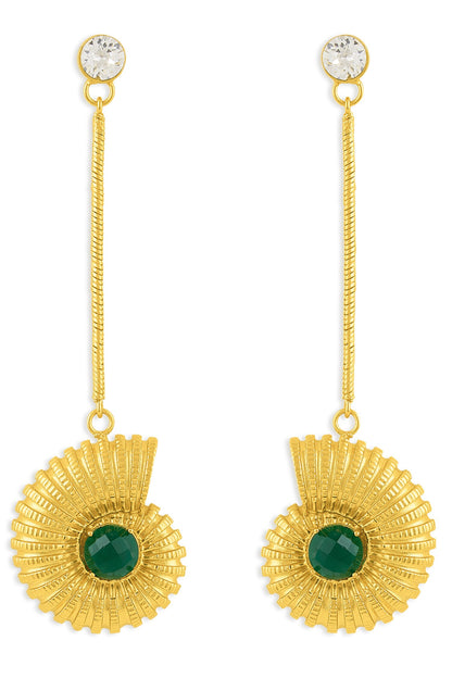 Gold Shell Whisper Earrings 