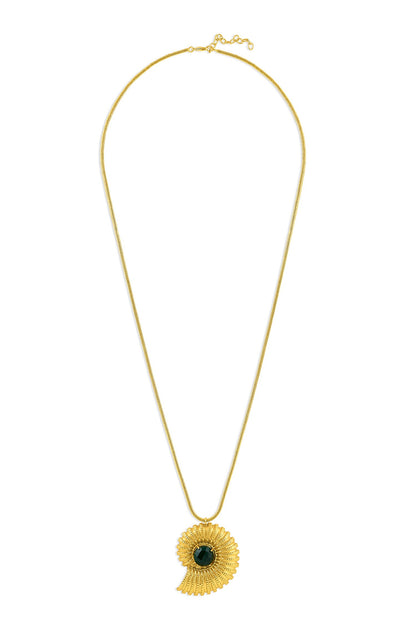 Gold Shell Motif Pendant Necklace 