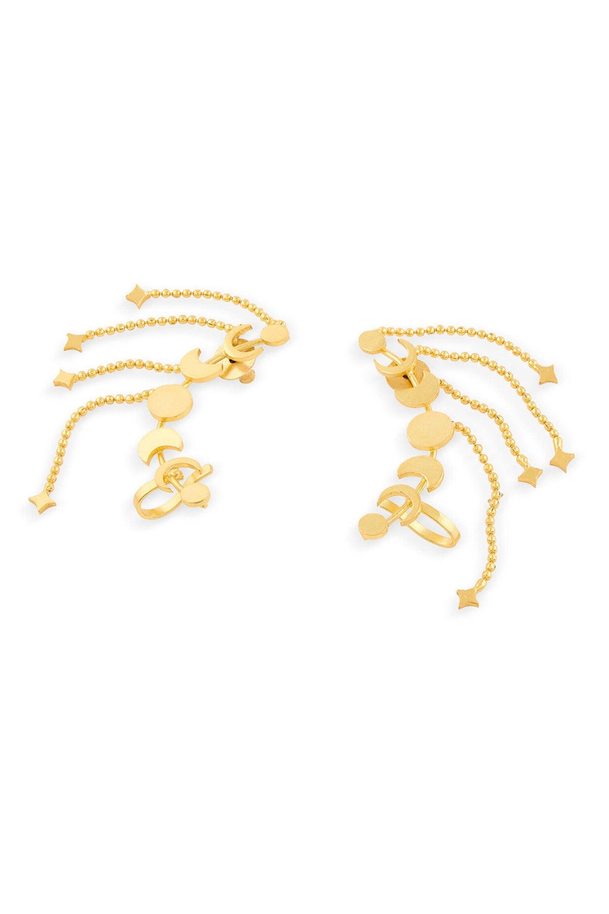Moon Motif Ear Climber 