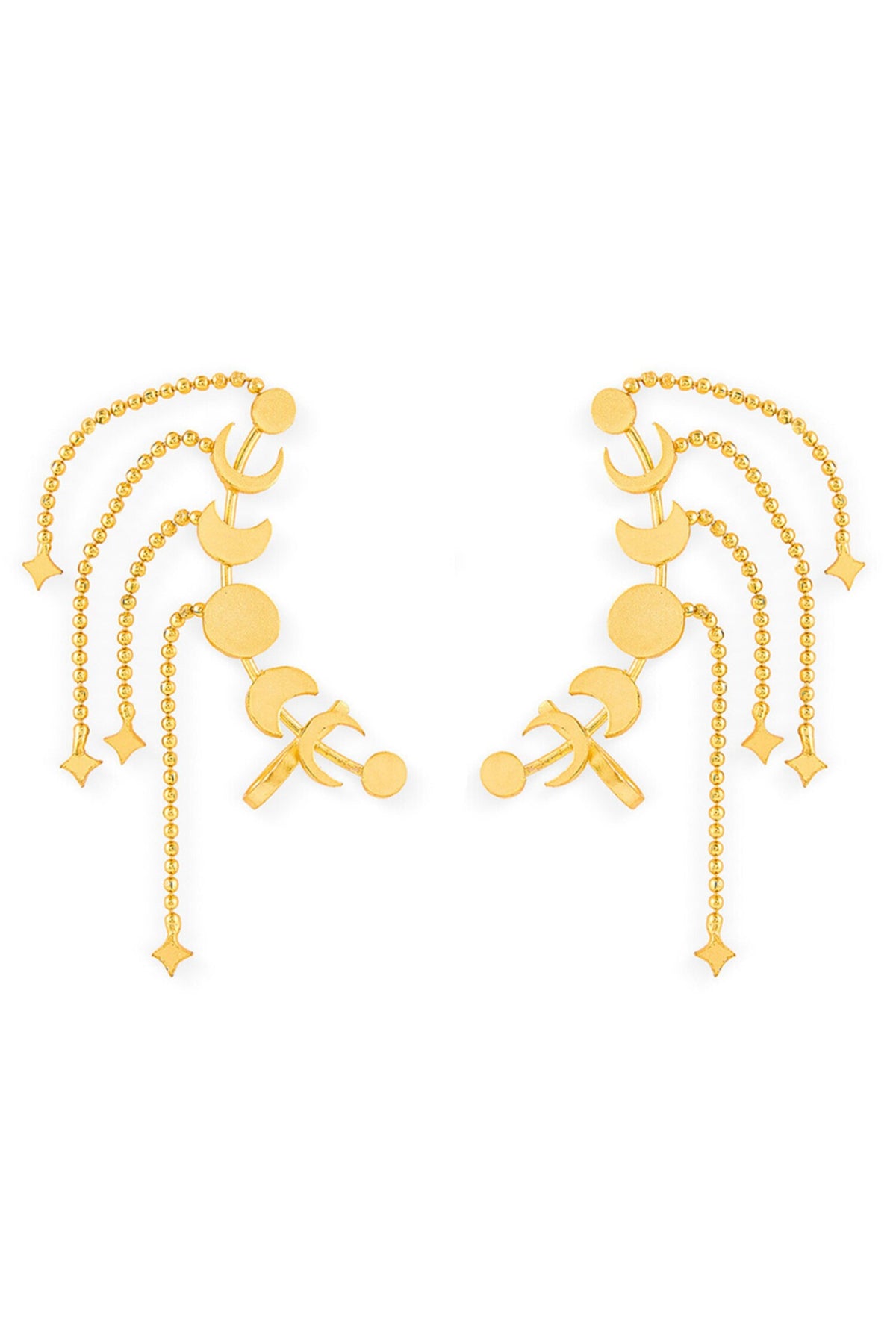 Moon Motif Ear Climber 