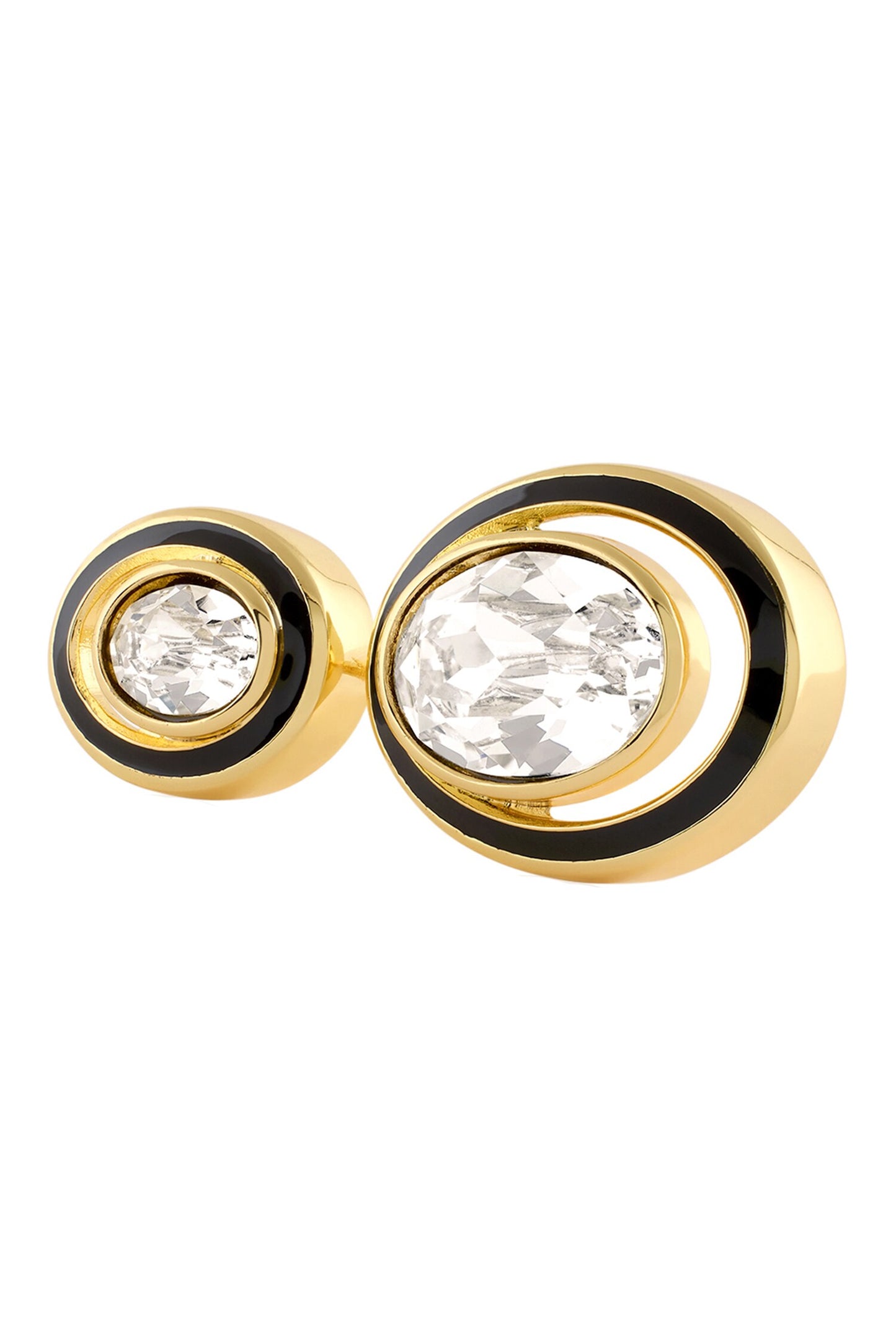 Crystal Embellished Gold Ring 